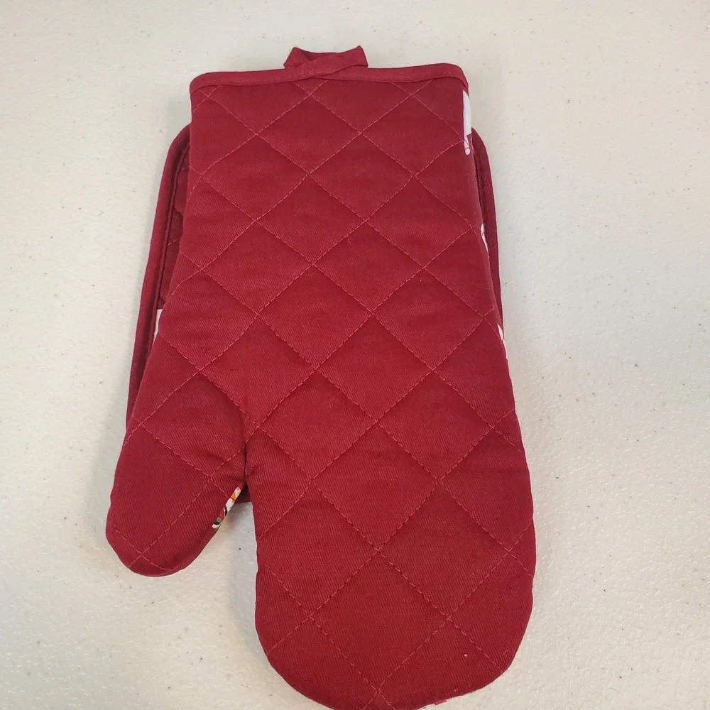 St. Nicholas Square WARM WISHES Snowman Cloth Oven Mitt and Potholder Set NWOT